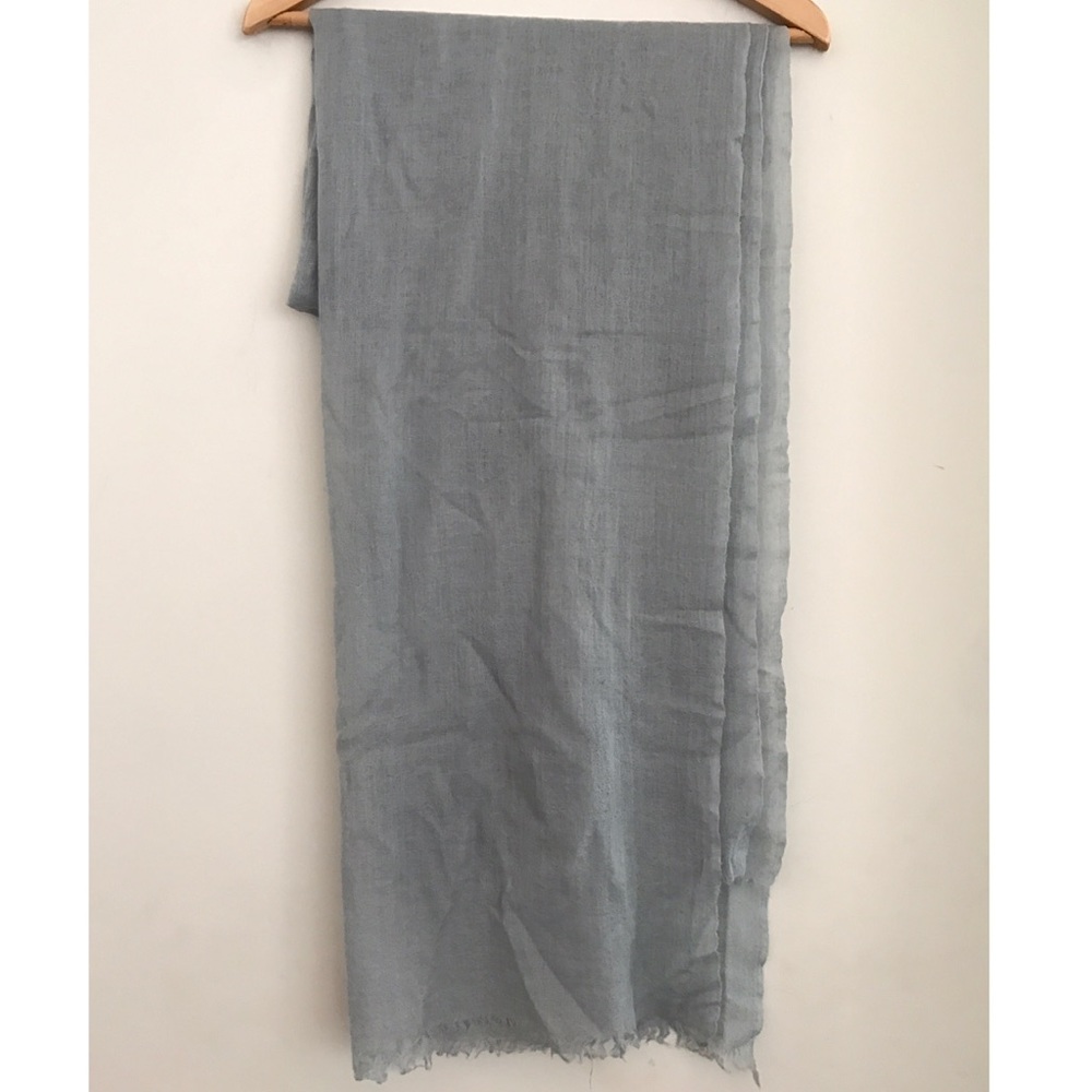 Light blue 100% pashmina shawl